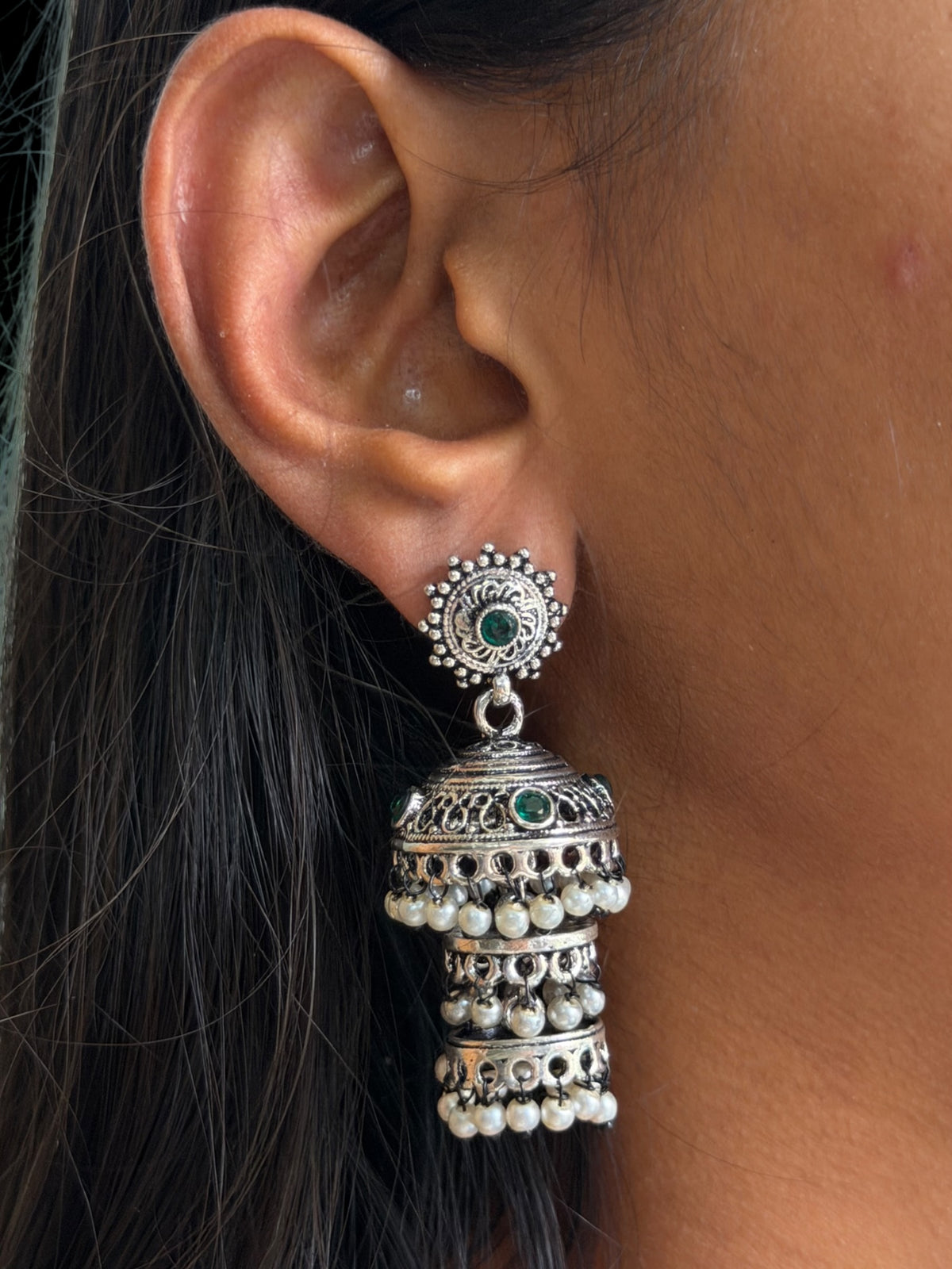 Oxidized Jhumka