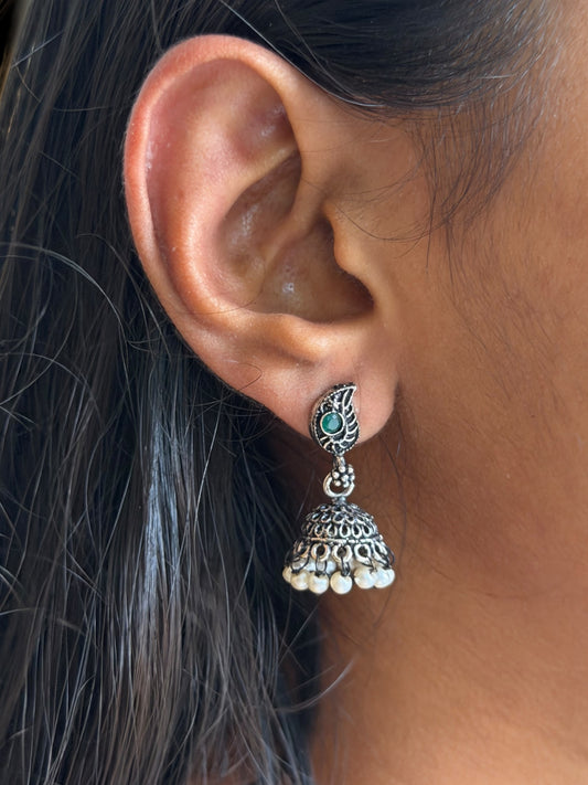 Oxidized Jhumka