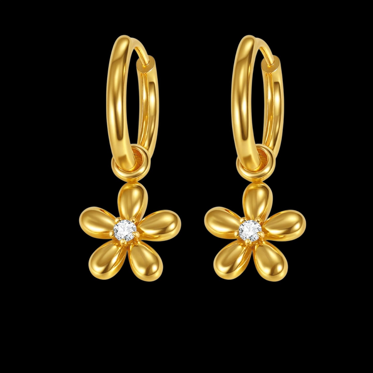 Cute Flower hoops