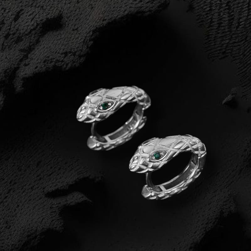 Premium Snake Hip Hop Ear Studs - 1 Pair