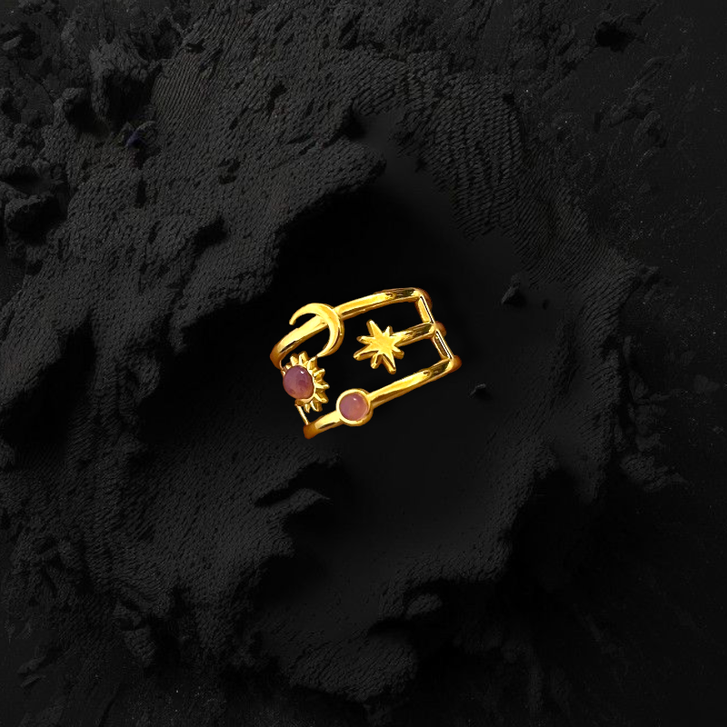 Chand Tare Ring Open Ring