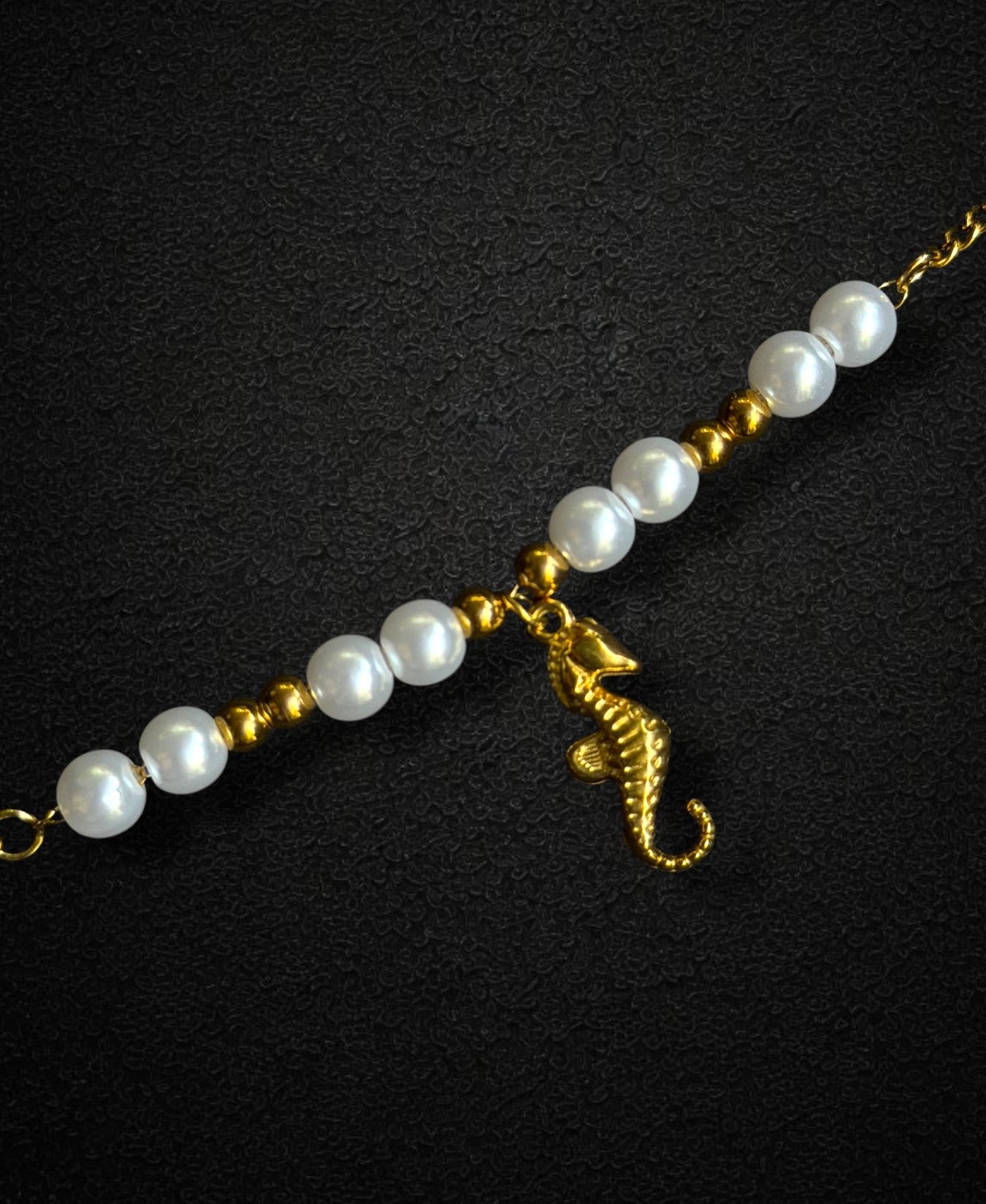 Seahorse Pearl Bracelet