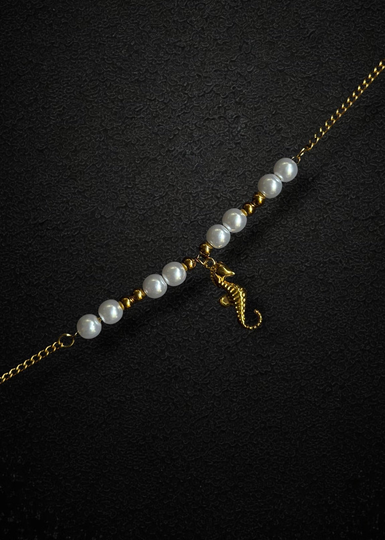 Seahorse Pearl Bracelet