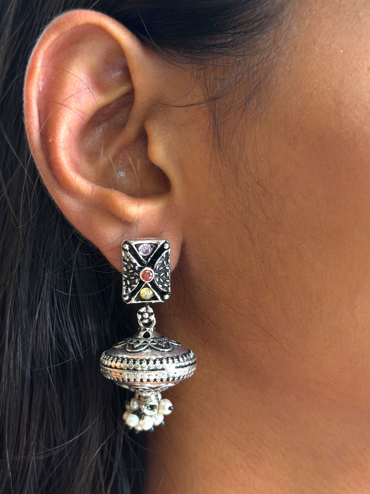Oxidized Jhumka