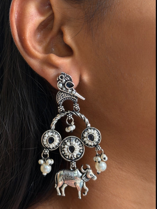 Oxidized Earrings