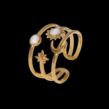 Sunlit Pearl Ring