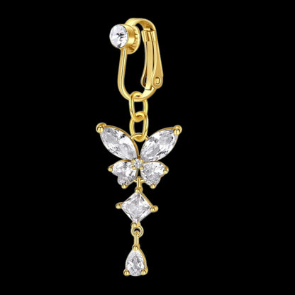 Clip on Fake belly piercing