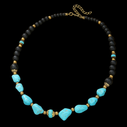 Turquoise Noir Necklace