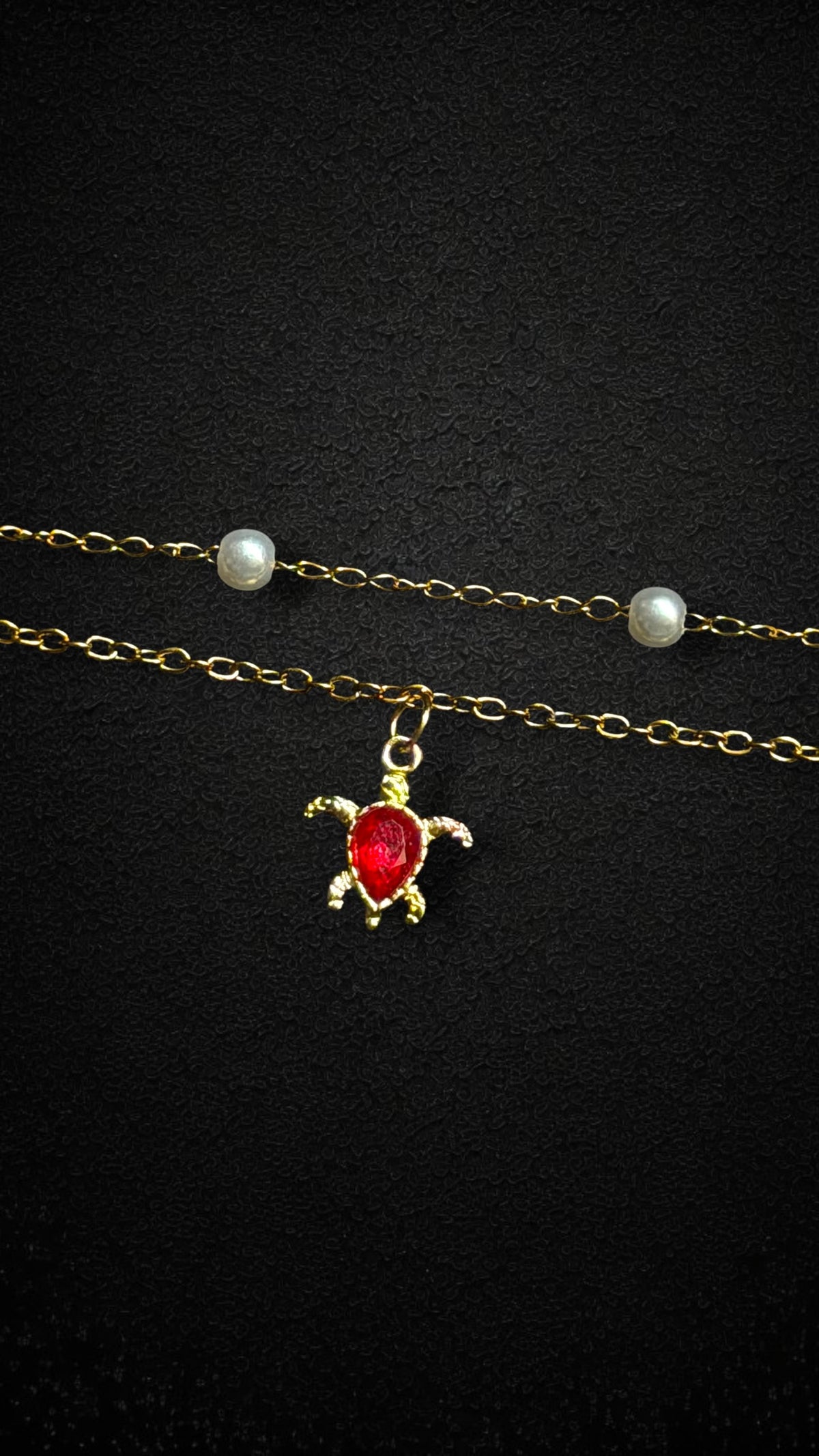 Coral Turtle Bracelet