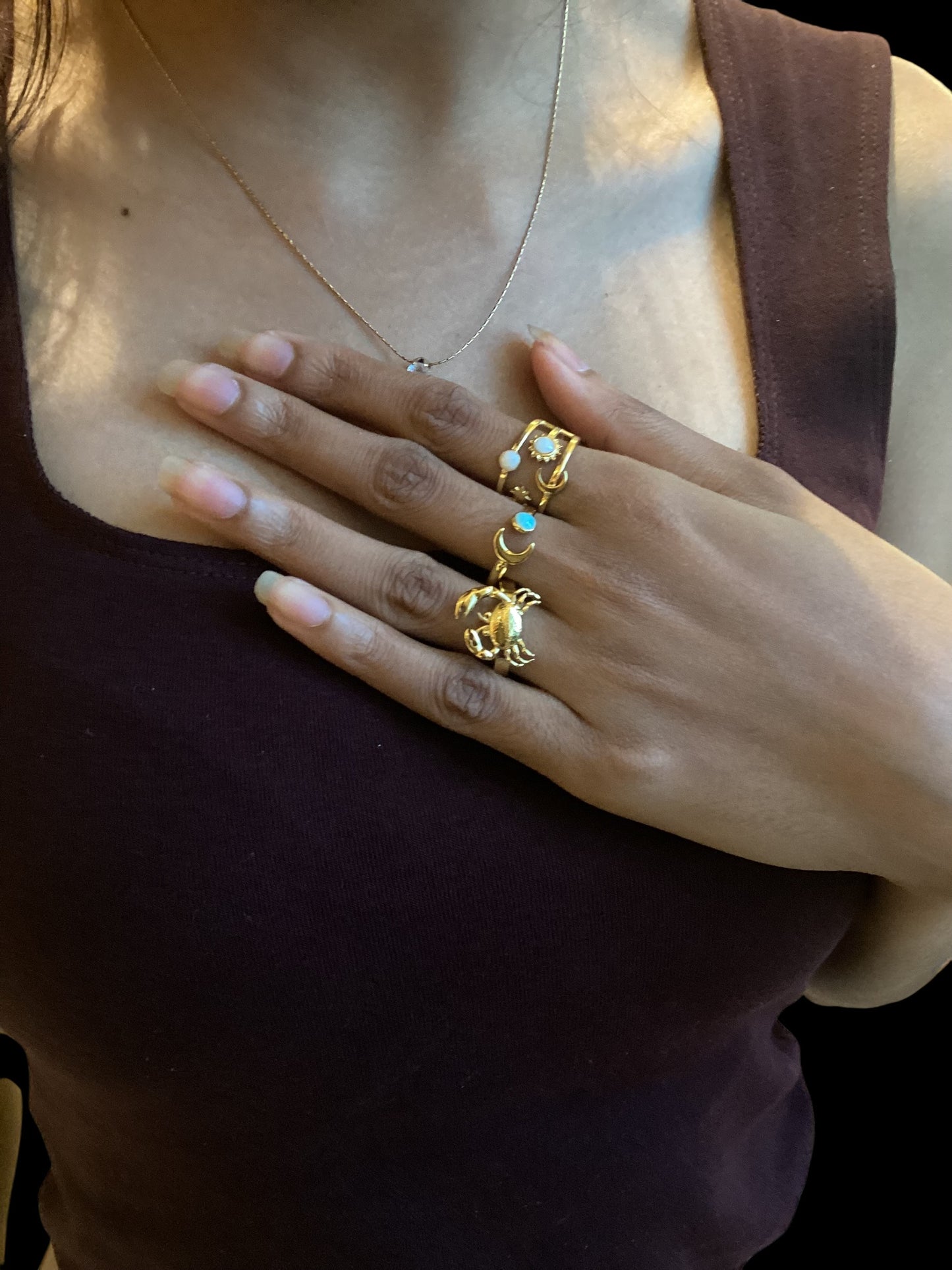 Sunlit Pearl Ring