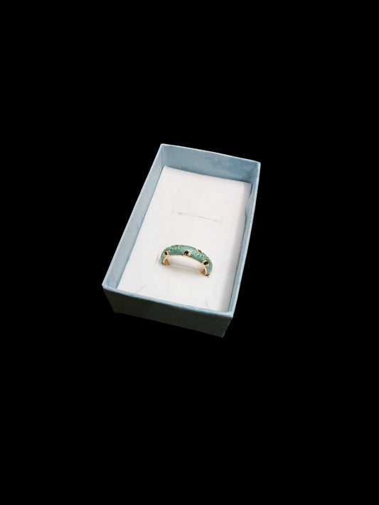 Pastel Enamel Evel Eye Ring