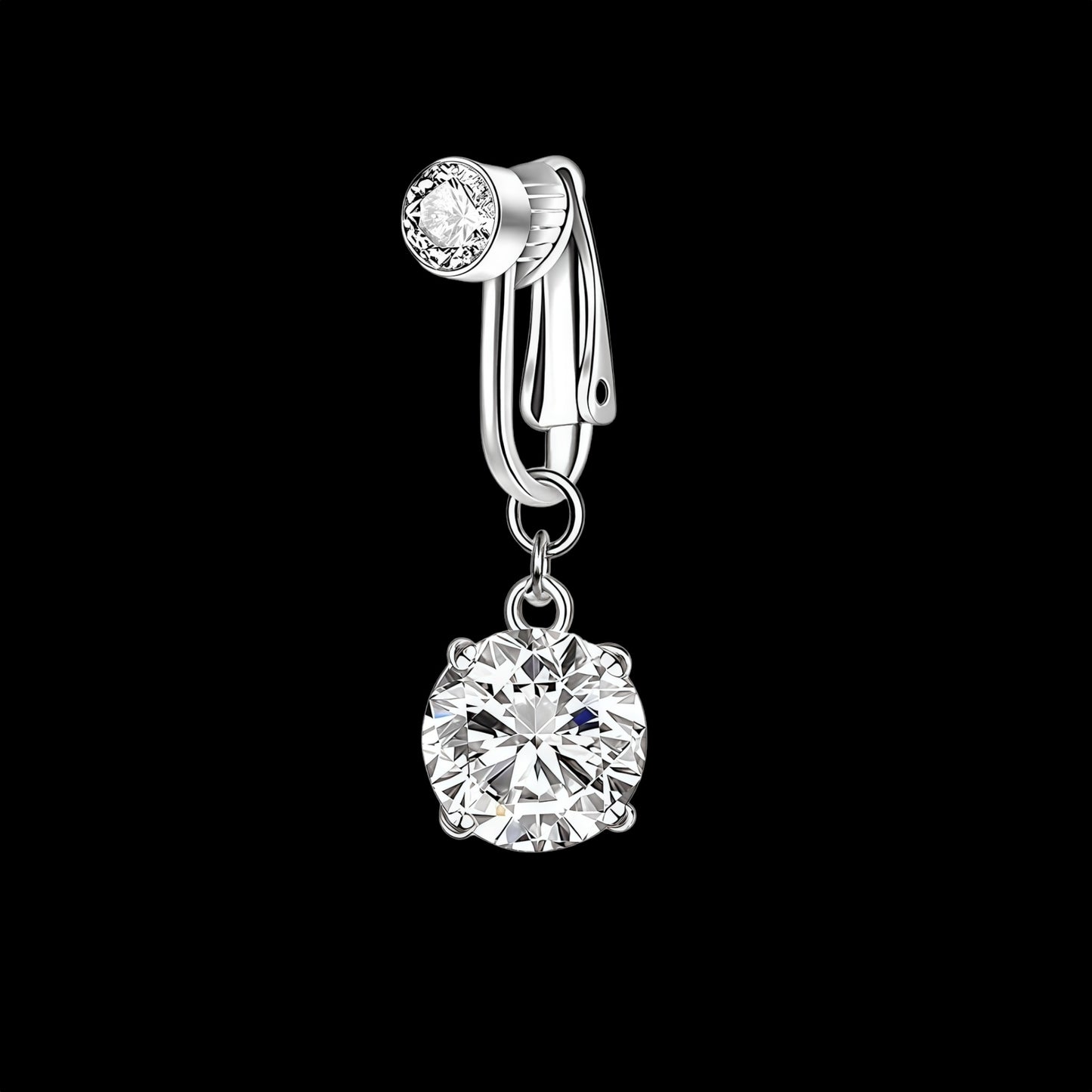 Clip on Fake belly piercing