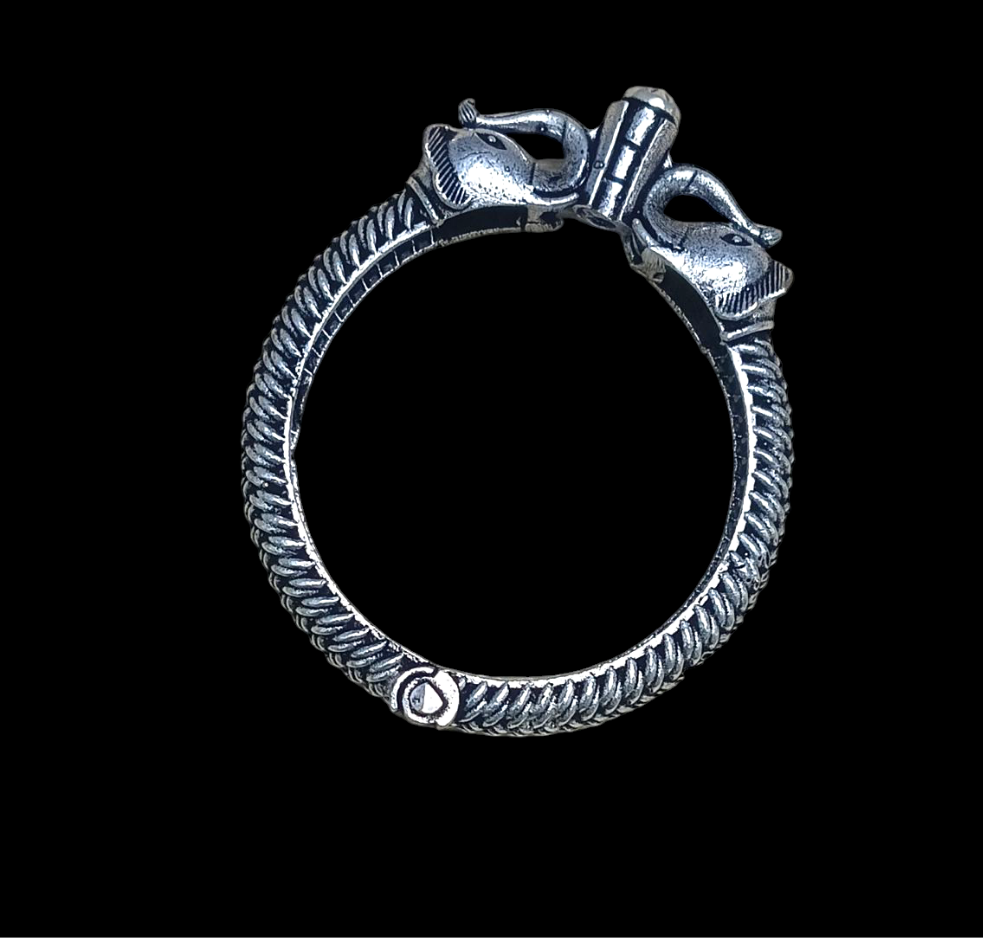 Openable Bangle with Screw - Elephant