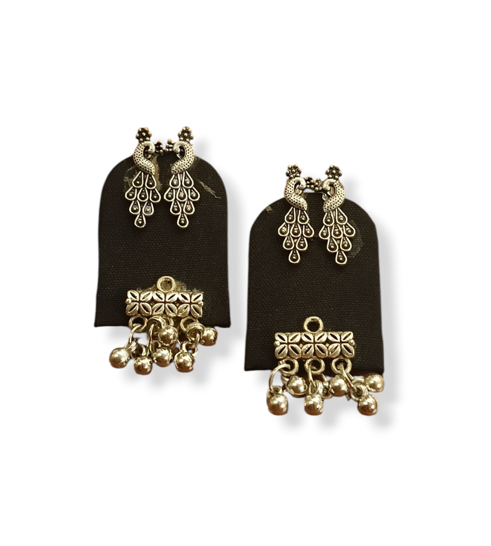 Fabric Earrings Navratri Special