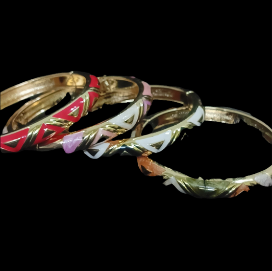 Standard Size Enamel Viral Bangles