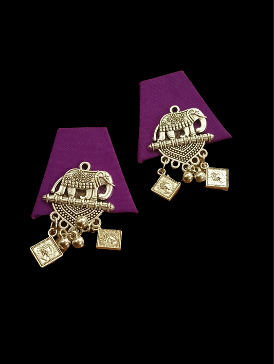 Fabric Earrings Navratri Special