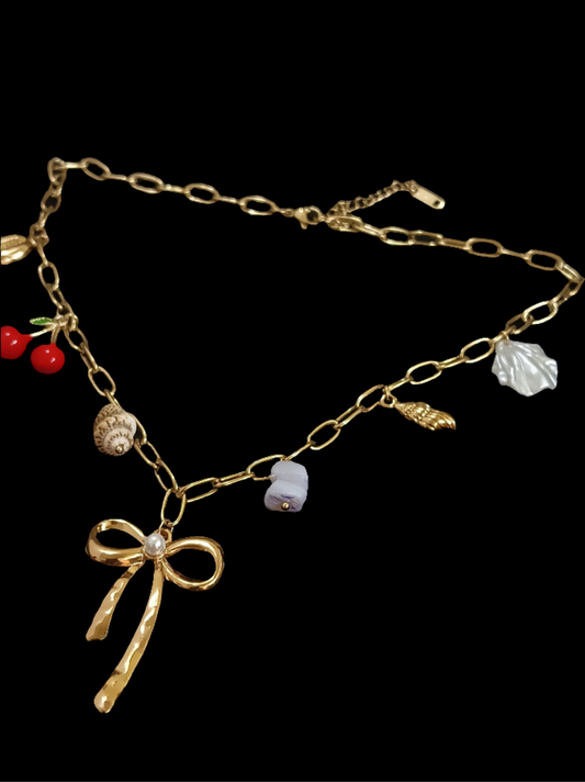 Bow Charm Necklace
