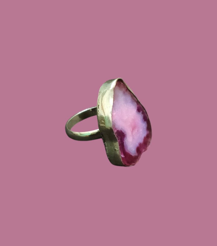 Natural Stone Adjustable Ring