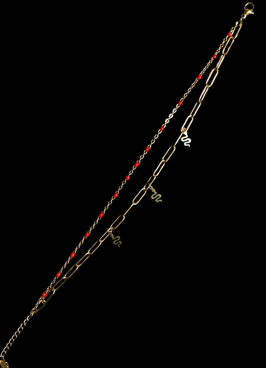 Double layer Anklets