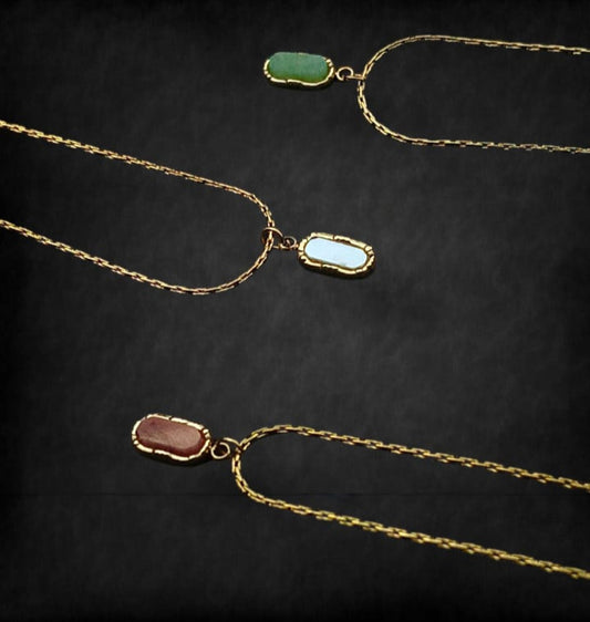 Mini Natural Stone Pendant