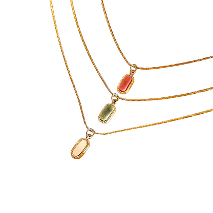 Mini Natural Stone Pendant