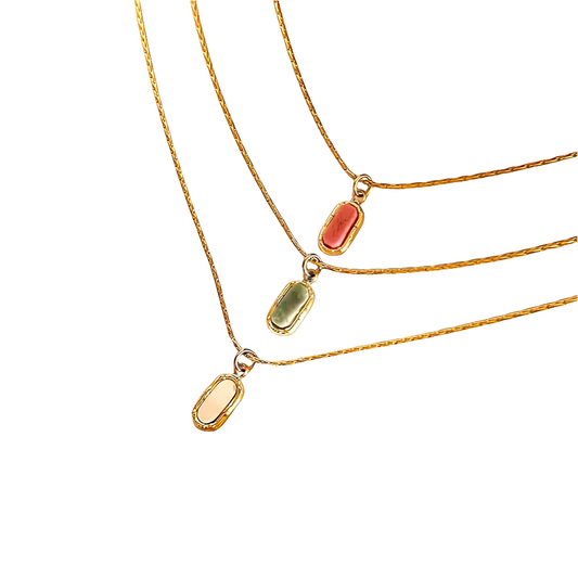 Mini Natural Stone Pendant