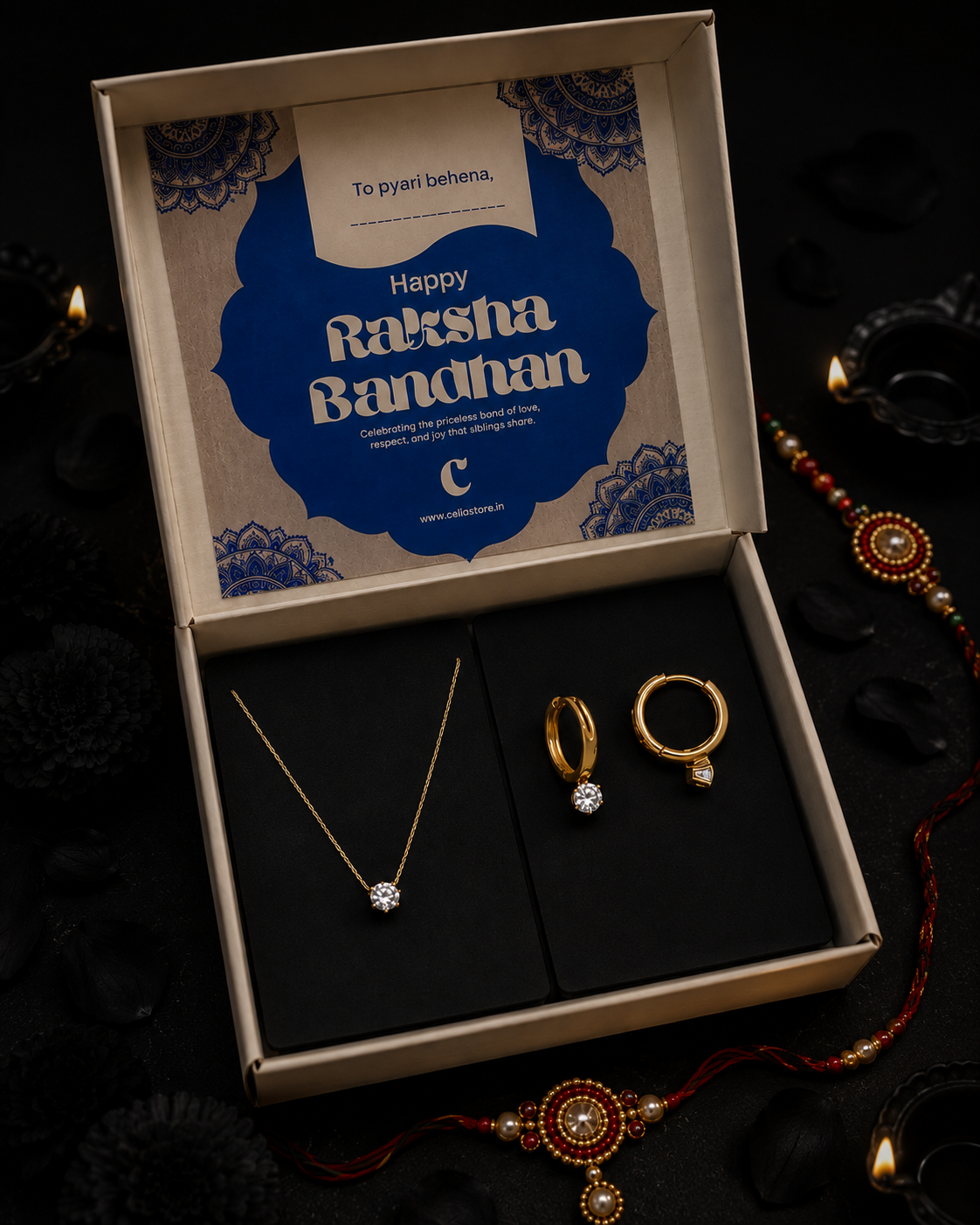 Budget Friendly Gift Set for Sisters in Gold
