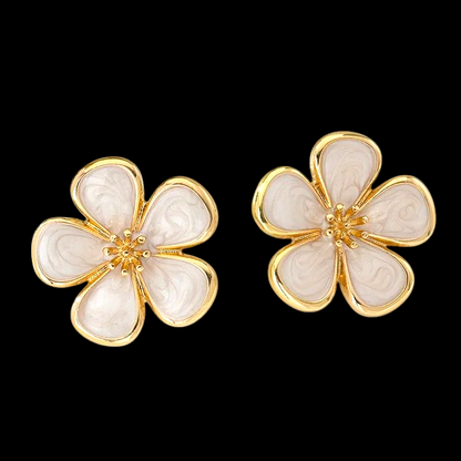 5 Petals Flower Stud Earrings