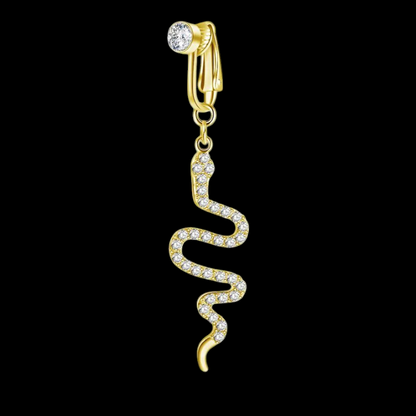 Serpent Clip On Belly Button Jewellery