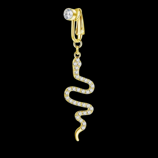 Serpent Clip On Belly Button Jewellery