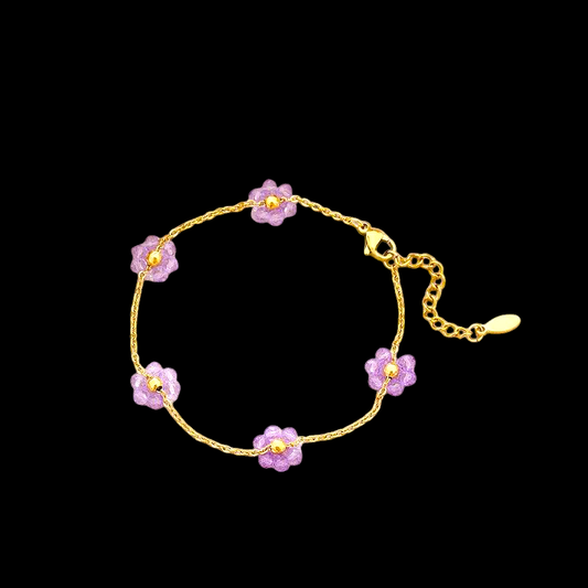 Beach Lavender Anklet